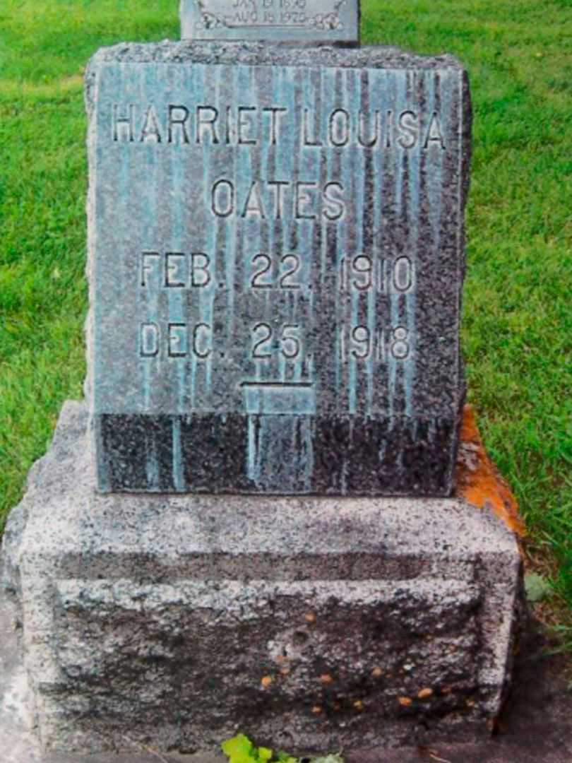 Harriet Louisa Oates's grave
